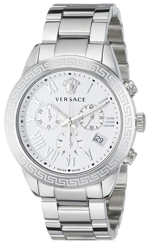 silver versace watch men|men versace watches on sale.